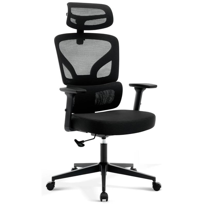Ergonomic Office High-Back Computer Gaming Chair for Home, Office, Rolling Swivel - Black