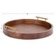 preview thumbnail 73 of 89, Kate and Laurel Lipton Round Decorative Tray with Metal Handles