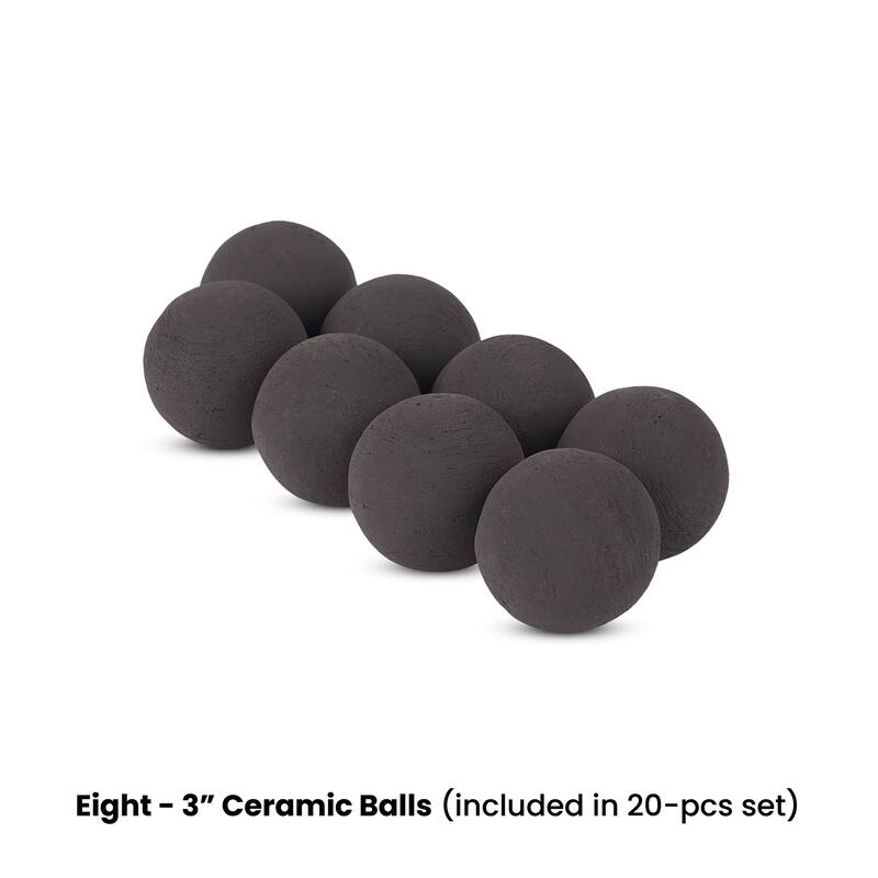 20-Piece Outdoor Fire Pit Sphere Set