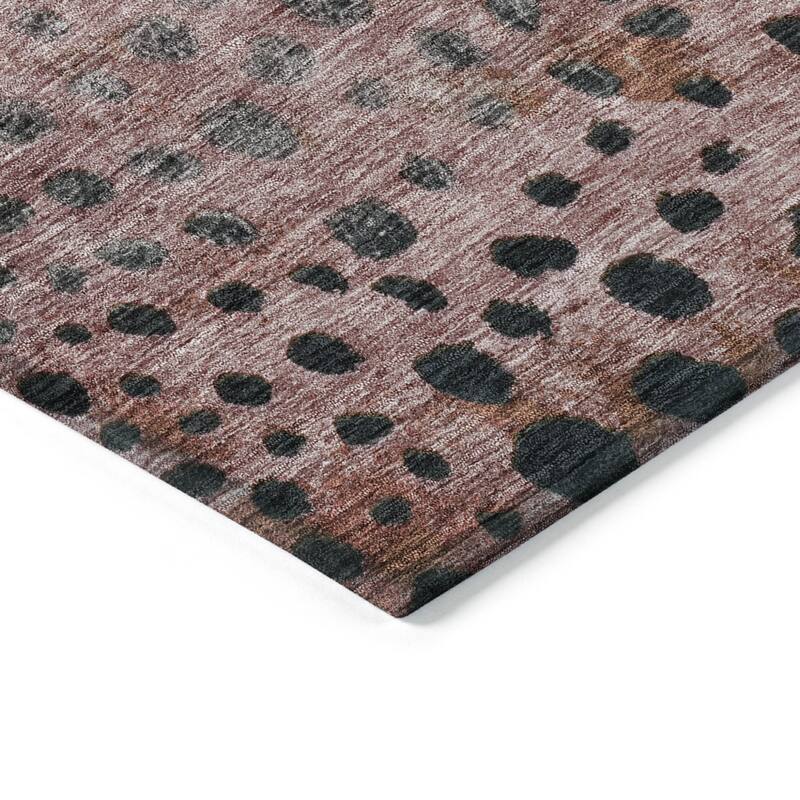 HomeRoots Abstract Transitional Rectangle Outdoor Rug