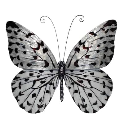 Eangee Butterfly Wall Decor Black And White Large