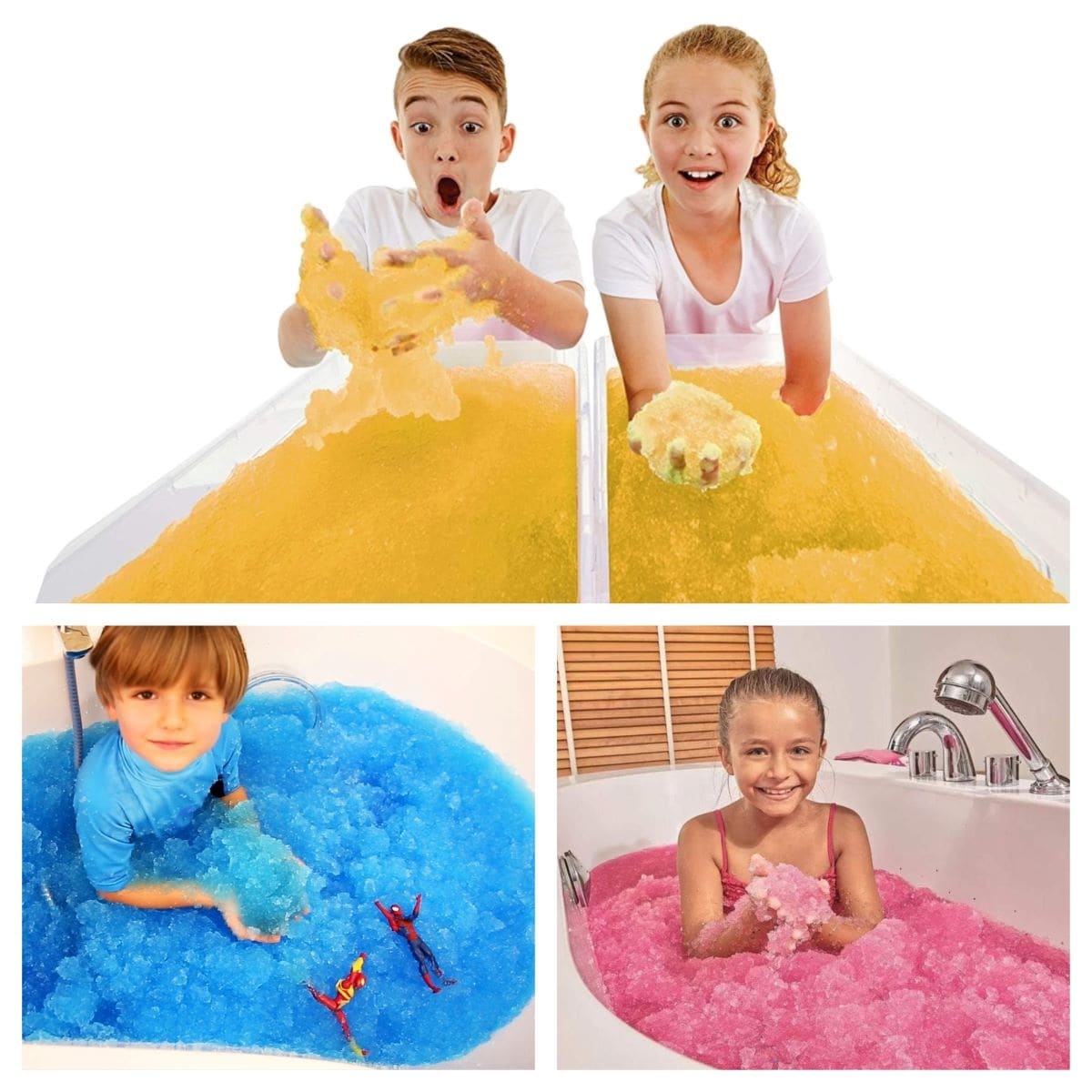 3pk Slime Bath Gelli Baff - Yellow, Blue, Pink Pack - Various