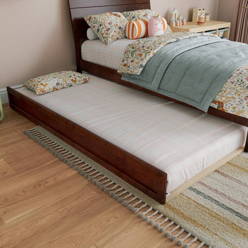 Phoenix Wood Platform Bed with Trundle