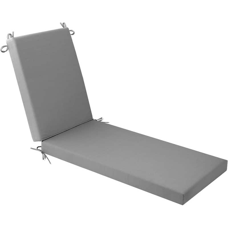 WINSOON Chaise Lounge Cushions Outdoor 72 x 21 x 3 Inch - Gray