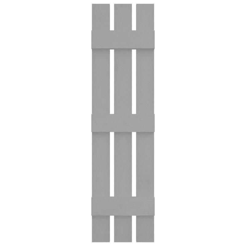 Builders Edge, Standard Three Board Spaced, Board-n-Batten Shutters, Includes Matching Installation Spikes (Per Pair)