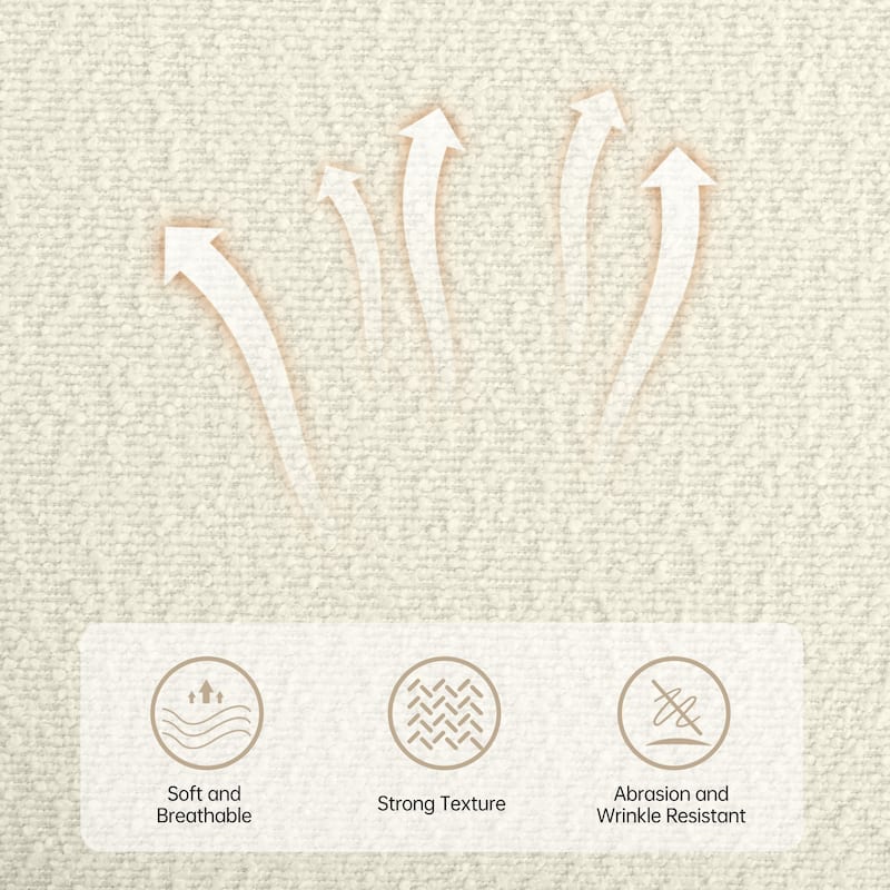 Arm Fabric bench with Solid Wood ,51.8-inch Upholstered Bench for Living Room ,Bedrooms