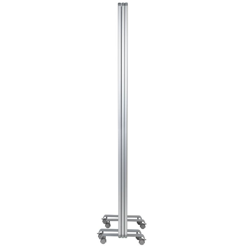 Transparent Acrylic Mobile Partition with Lockable Casters (3 Sections Included)