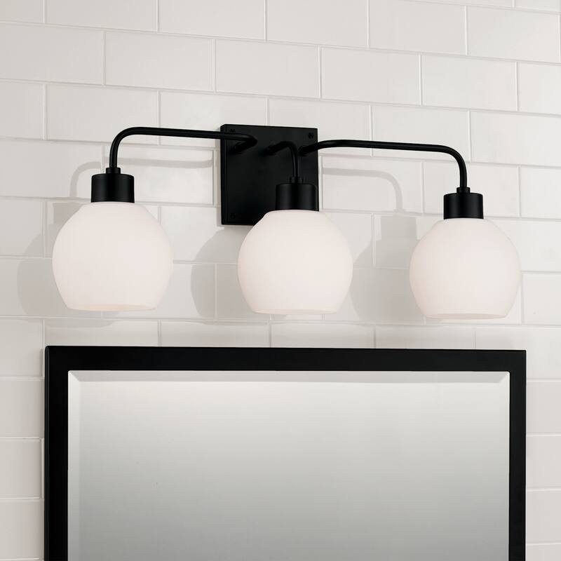 Tanner Clear Glass 3-light Bath/ Vanity Fixture