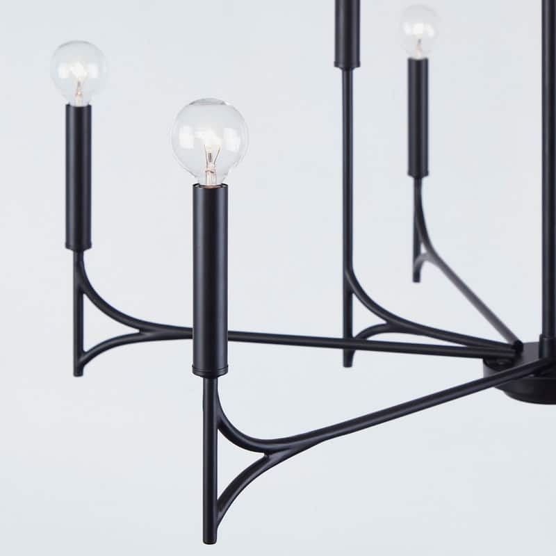 KAWOTI 9-Light Dimmable Modern Contemporary Chandelier Pendant Light - W32.5"*H67.75"