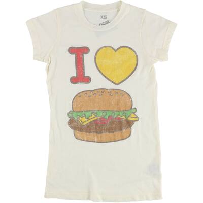 Local Celebrity Womens I Love Burgers Graphic T-Shirt,, Multicoloured, X-Small