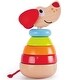 preview thumbnail 1 of 3, Hape: Pepe Sound Stacker - 6pc Wooden Puppy Toy,1+ - Multi