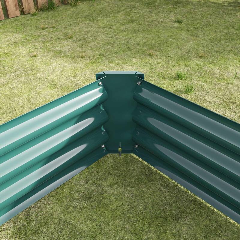 Metal Raised Garden Bed Planter Box for Outdoor Gardening