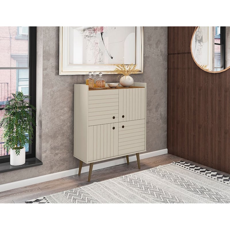 Manhattan Comfort Bogart 45.5" Mid-Century Modern Accent Cabinet