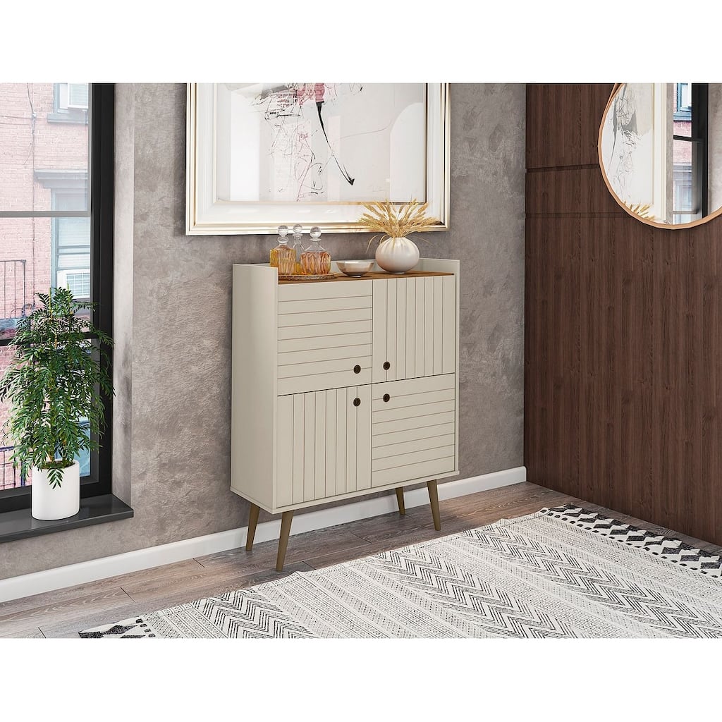 Manhattan Comfort Bogart 45.5" Mid-Century Modern Accent Cabinet