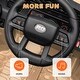 preview thumbnail 17 of 25, Qaba 12V Ride On Truck, Battery Powered Kids Electric Car with Spring Suspension, Remote, LED Headlights, Horn, USB Music