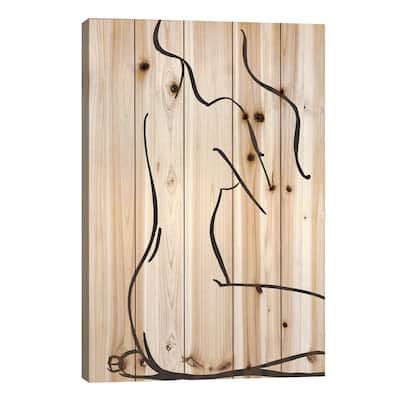 Mermaid Hair Print On Wood by Honeymoon Hotel - Multi-Color