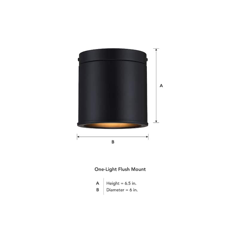 Designers Fountain D353C-FM Fleur Oasis 6" Wide Flush Mount Ceiling