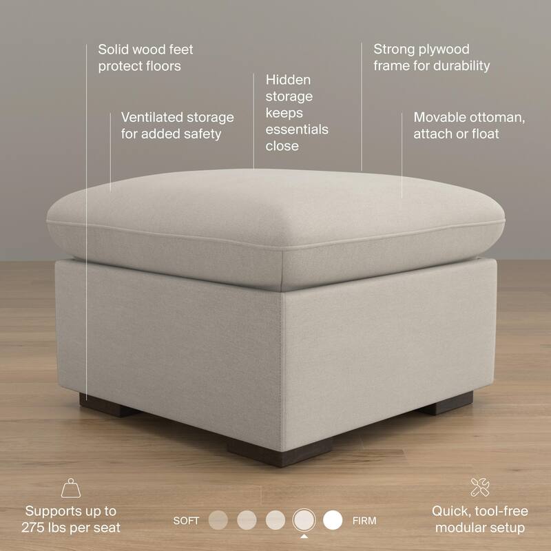 Bush Home Sienna Modular Storage Ottoman