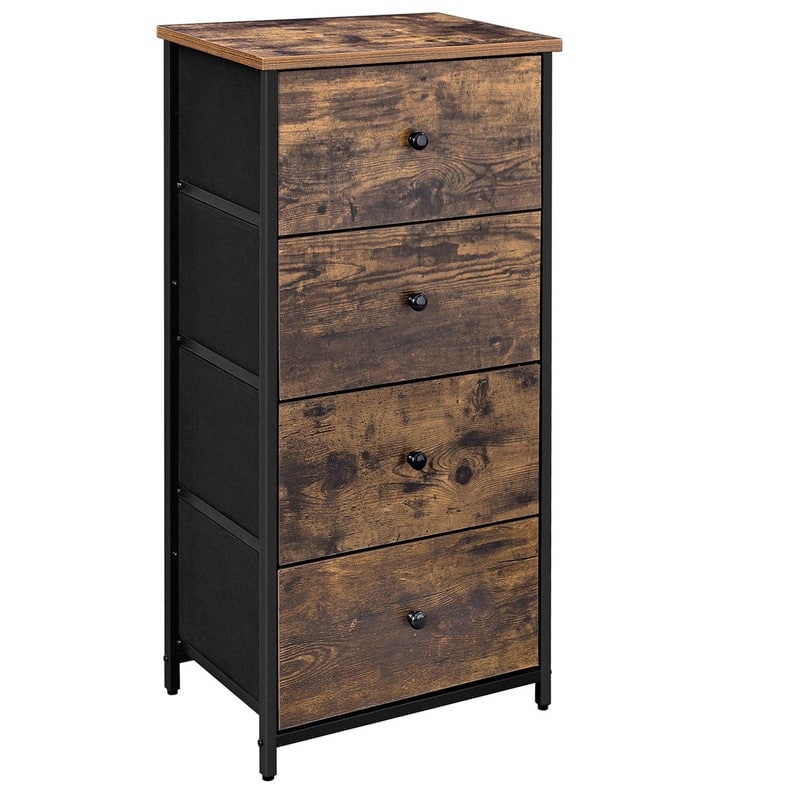 Dresser for Bedroom, Fabric Dresser with 4 Drawers - Light Gray