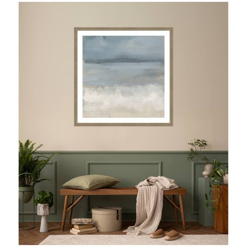 Kate and Laurel The Blues by Mary Sparrow Framed Wall Art Print