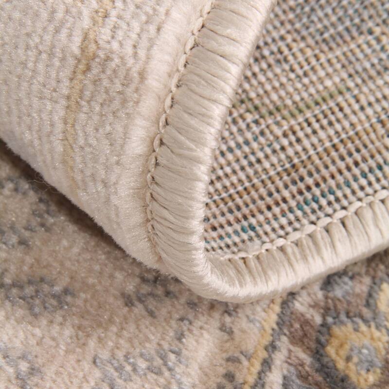 Traditional Medallion Border Indoor Area Rug or Runner by Superior