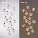 preview thumbnail 7 of 11, 15-Light LED Staircase Chandelier Crystal Ceiling Lights Large Chandeliers for High Ceilings, Entryway Modern Lighting Fixture