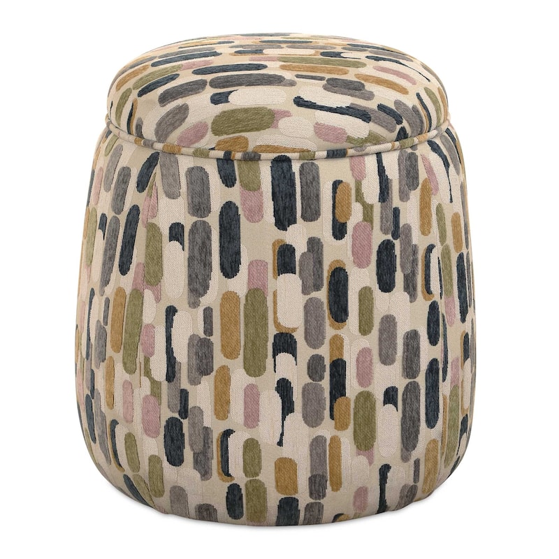Uttermost Arem Upholstered Multi-Color Ottoman