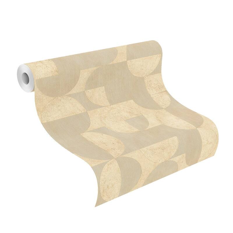 Advantage Barcelo Light Brown Circles Wallpaper