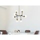 preview thumbnail 16 of 14, Hope 8 Light Pendant in with clear shade - 36 Inch