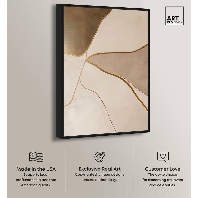 Taupe Terrain II Canvas by Art Remedy