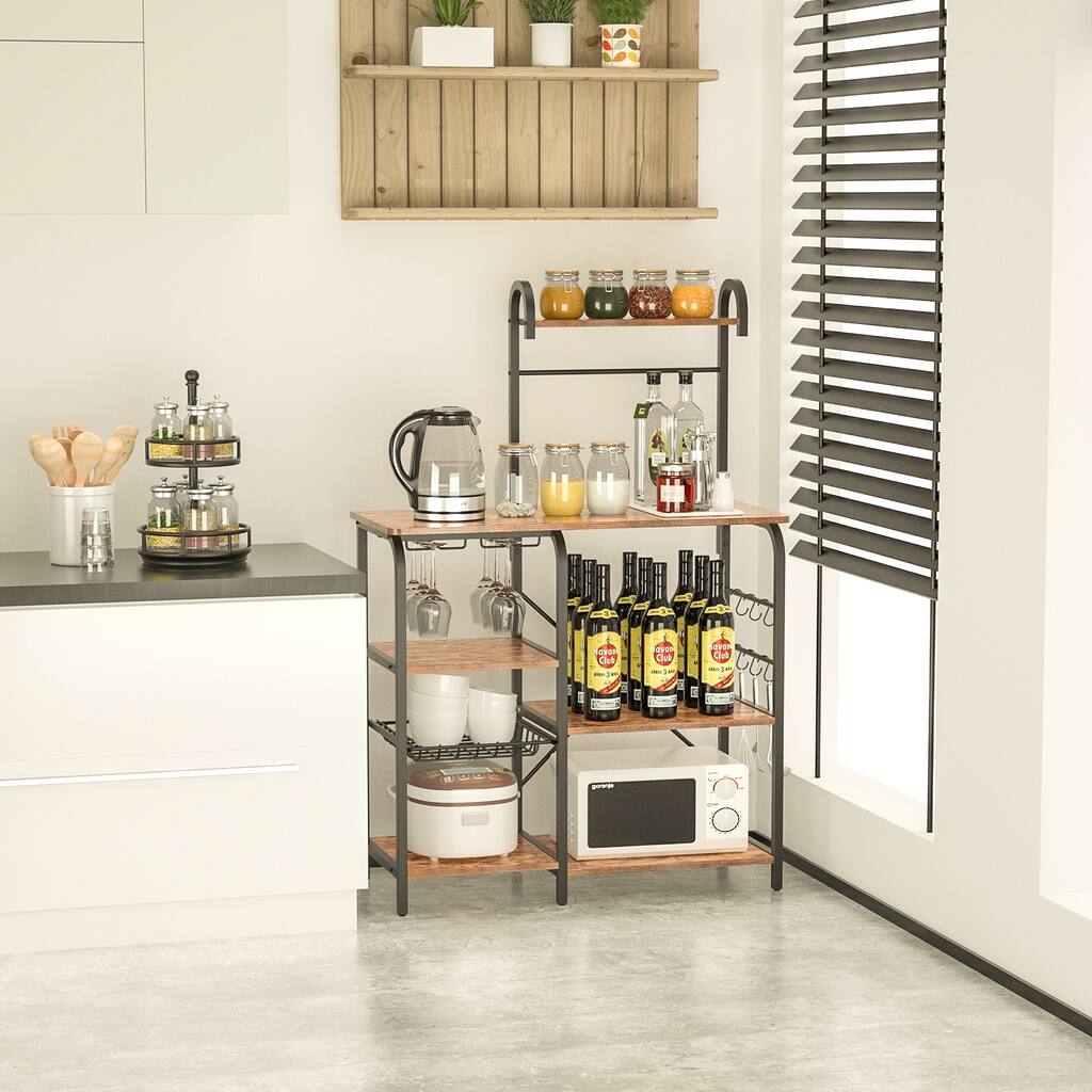 Siavonce Kitchen Shelf Microwave Rack