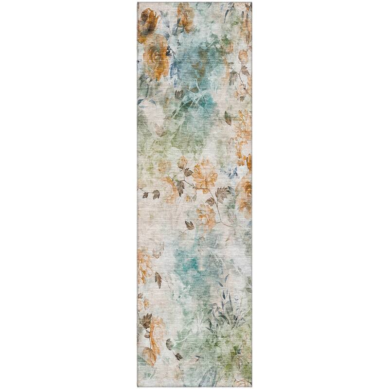 Premium Washable Super Soft Modern Floral Mayfield Rug
