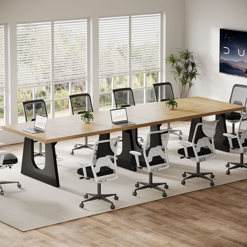Wood Conference Table Oka Rectangular Office Meeting Room Desk