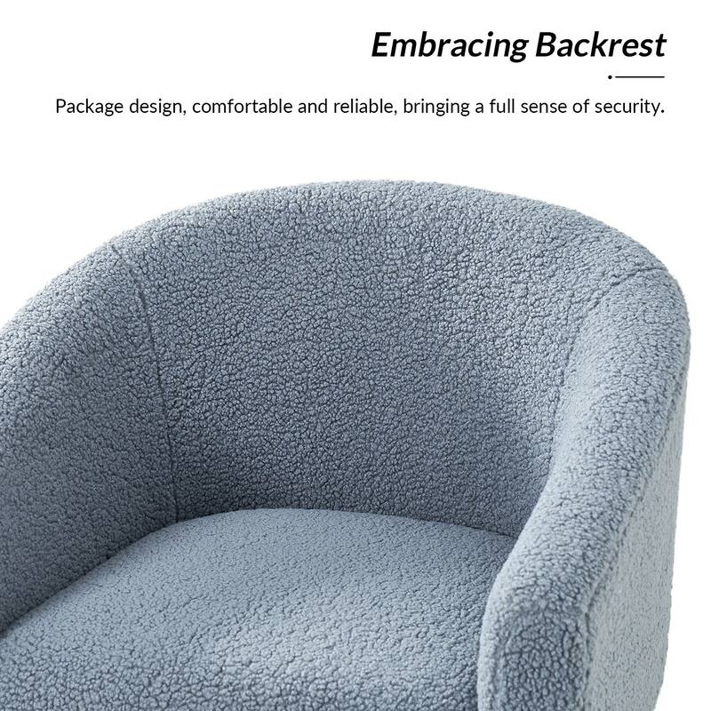 Sheila Modern 31"W Boucle Armchair with Solid Wood Legs by HULALA HOME