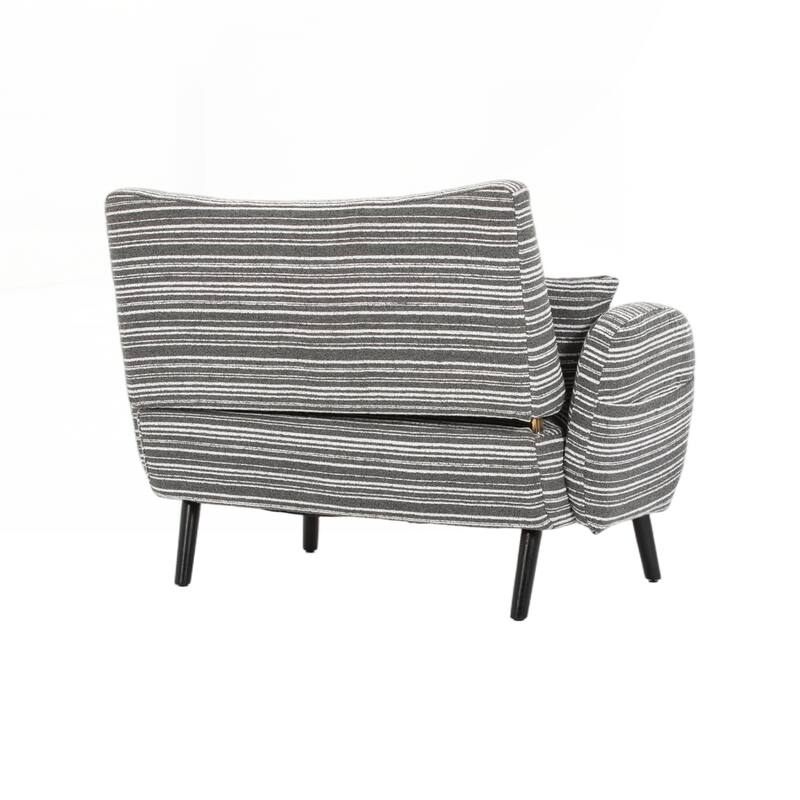 Modern style two-seater sofa with ultra-comfortable armrests, armrest pillows