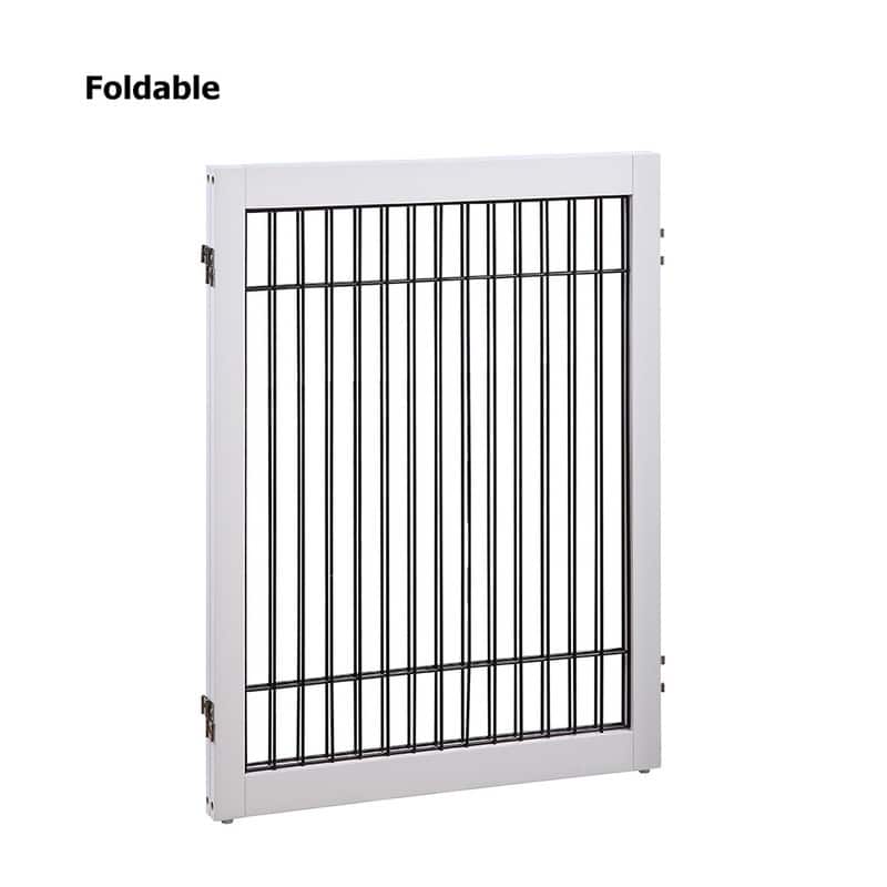 Unipaws Pet Playpen for Dogs, Freestanding 6 Panels Dog Gate