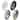 Barocity Black, White, Silver, & Gold Footballs for Kids Junior Size 6