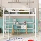 preview thumbnail 2 of 36, Elegant Twin Size Loft Bed Wooden Kids Bed with Ladder,Guardrail,Stair,Storage Drawers and Desk