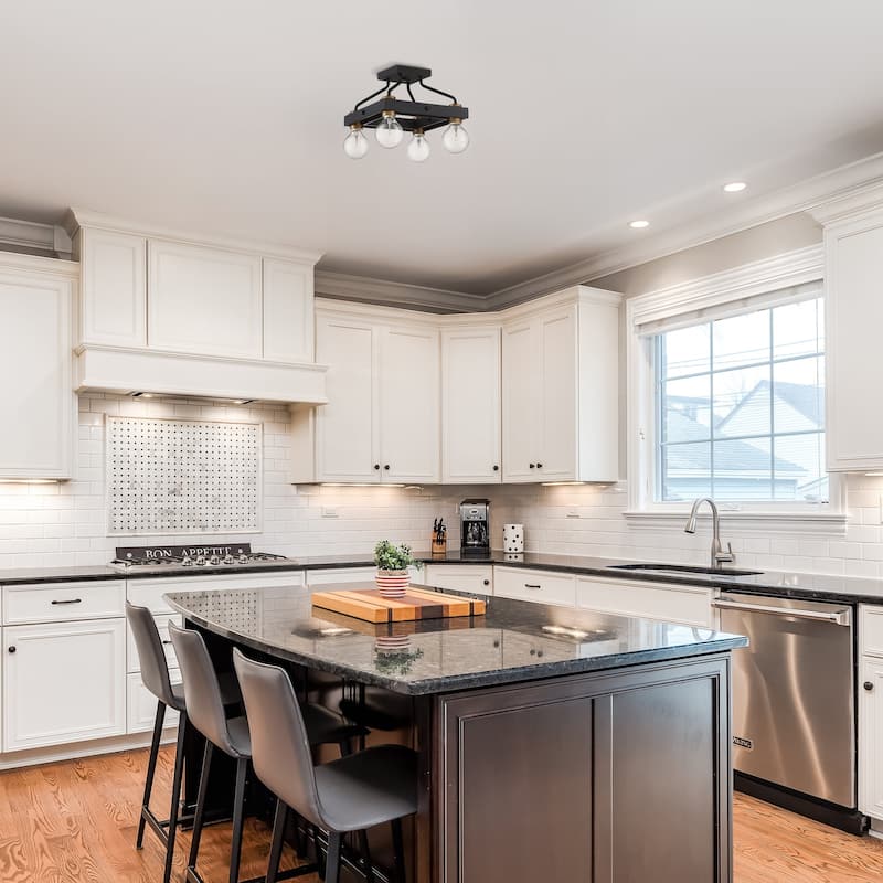 Ravella 4 Light Semi-Flushmount