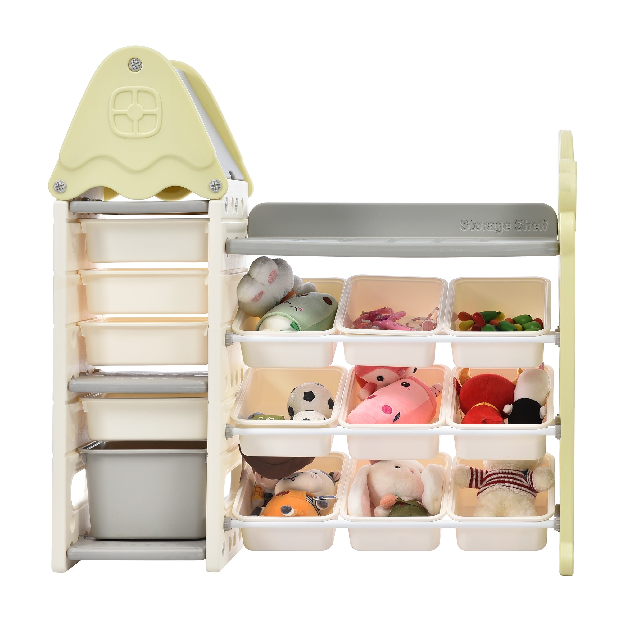Kids Toy Storage Organizer with 14 Bins Storage Cabinet Unit