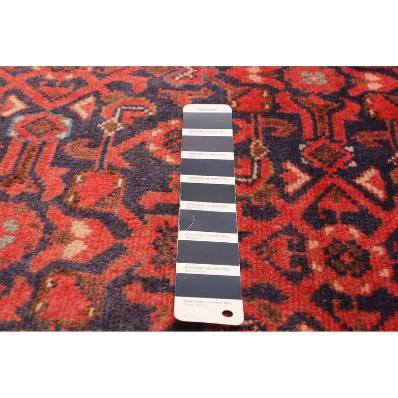 ECARPETGALLERY Hand-knotted Andelz Navy Wool Rug - 3'8 x 9'5