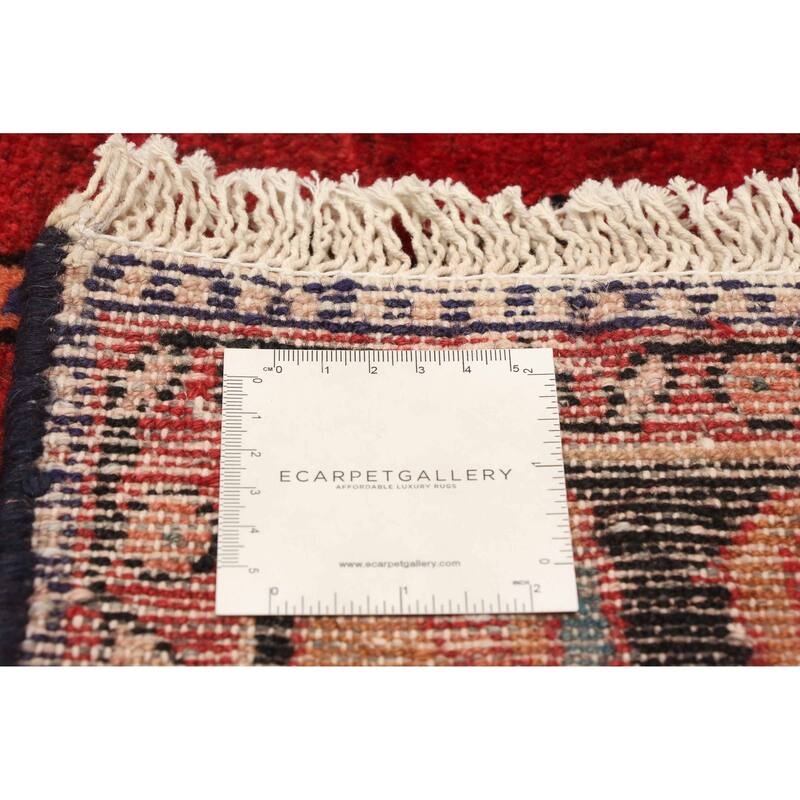 ECARPETGALLERY Hand-knotted Andelz Red Wool Rug - 3'7 x 6'9