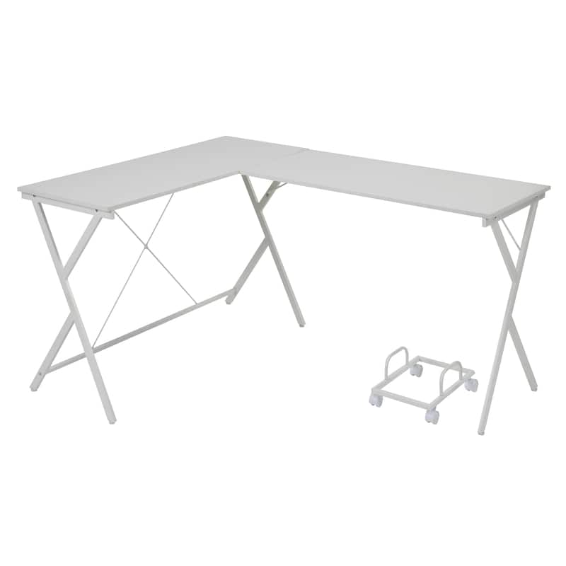 Folding Table with Storage Shelf,32.6 Inch Foldable Computer Desk for Small Spaces,Small Writing Desk for Bedroom and Apartment