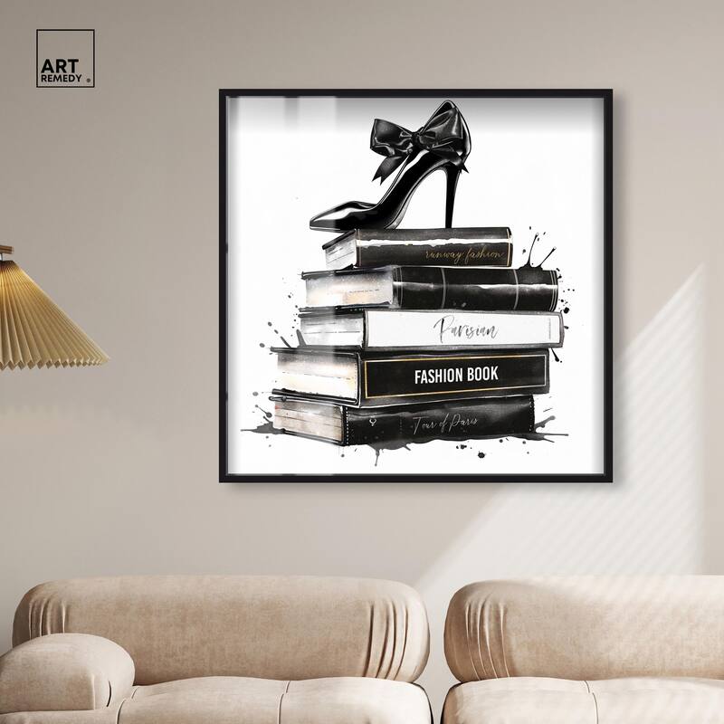 Classic Book Stack Shadowbox by Art Remedy