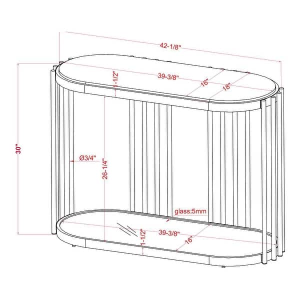 Roberts Glam Brass and White 42-inch Faux Marble 1-Shelf Drum Sofa Table by Furniture of America