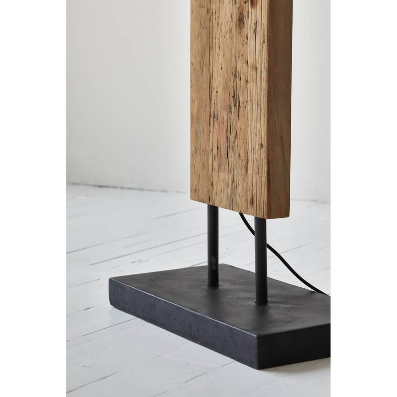Renaissance 59" Floor Lamp with Linen Shade, Brown