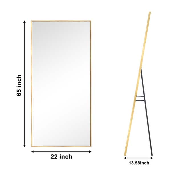 dimension image slide 1 of 12, Modern Full Length Floor Mirror Freestanding Mirror
