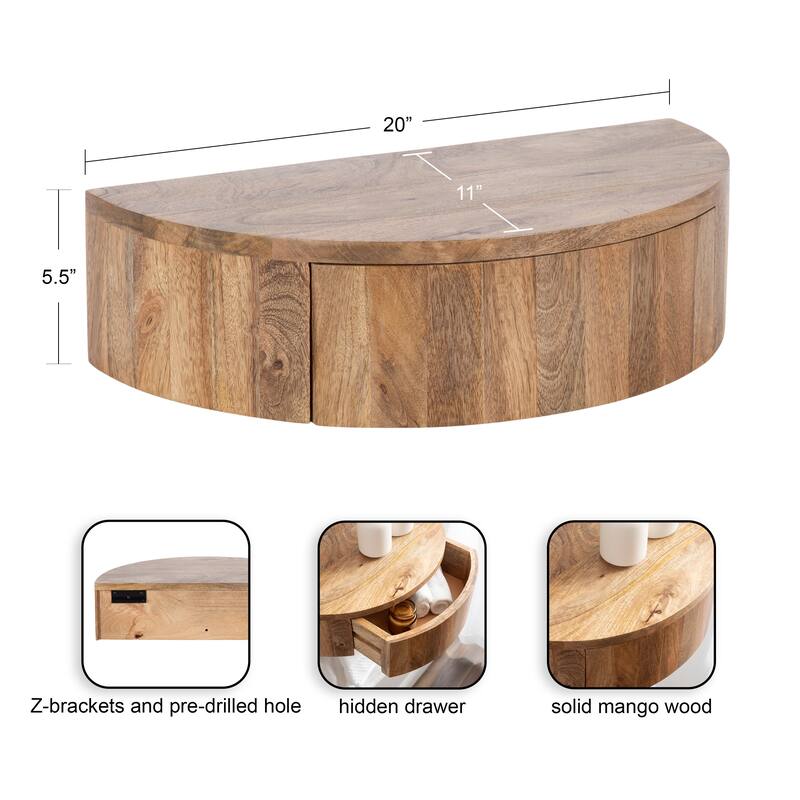 Kate and Laurel Reid Floating Wood Side Table