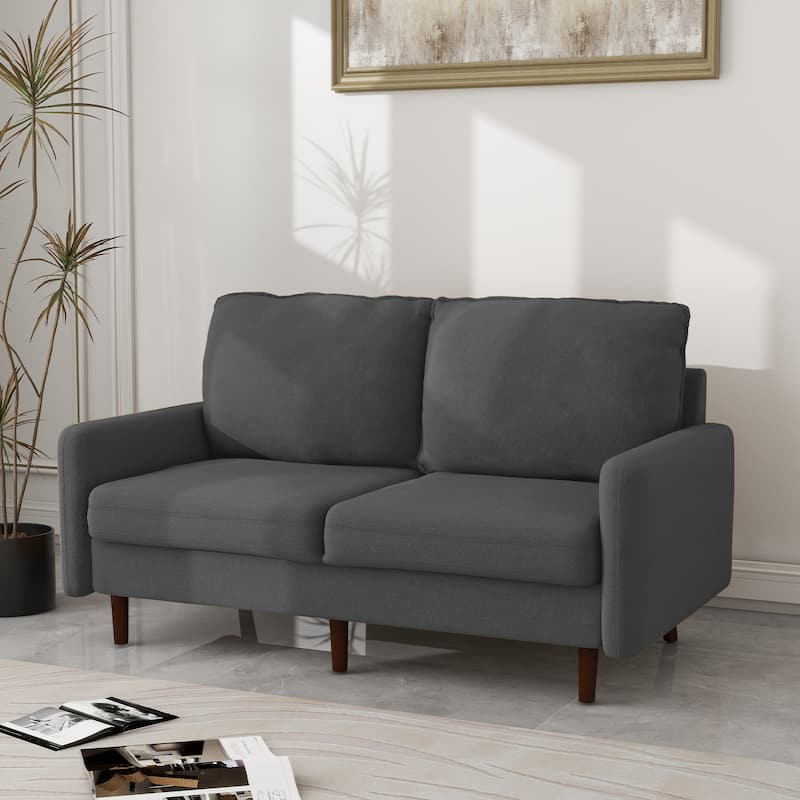 56.88" Modern Couch Velvet Loveseat Sofa for Living Room Furniture