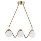 preview thumbnail 6 of 12, Willow 20 Inch Modern Glass Globe Pendant Chandelier 3-Light